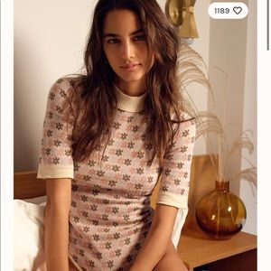 Free people floral knit bodysuit